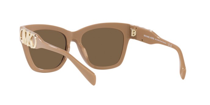 Occhiali da sole Michael Kors Empire Square MK 2182U (355573) colore camel solid forma farfalla lenti marrone tinta unita