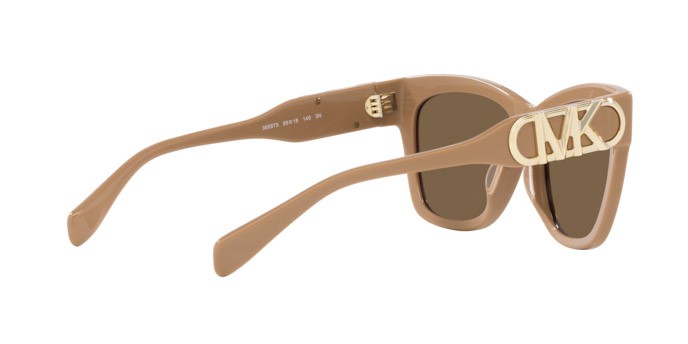Occhiali da sole Michael Kors Empire Square MK 2182U (355573) colore camel solid forma farfalla lenti marrone tinta unita