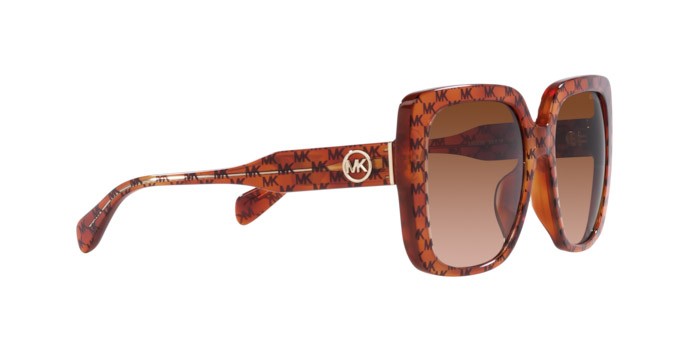 Occhiali da sole Michael Kors Mallorca MK 2183U (35553B) colore amber mk heritage forma quadrato lenti marrone sfumato