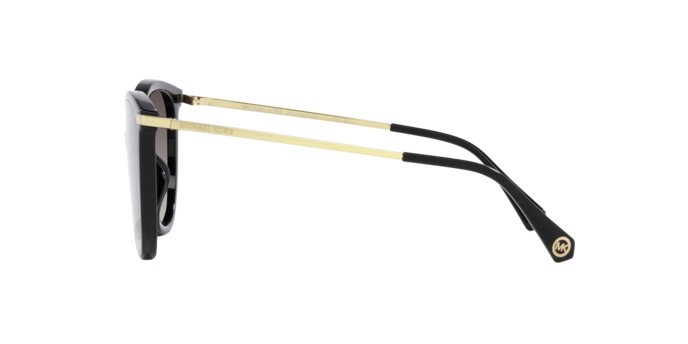 Occhiali da sole Michael Kors Dupont MK 2184U (30058G) colore nero forma cat eye lenti grigio scuro sfumato