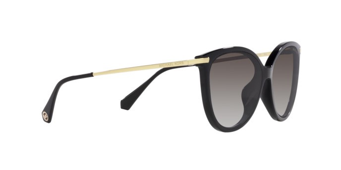 Occhiali da sole Michael Kors Dupont MK 2184U (30058G) colore nero forma cat eye lenti grigio scuro sfumato