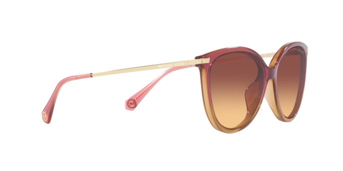 Occhiali da sole Michael Kors Dupont MK 2184U (325678) colore dusty rose light brown forma cat eye lenti purple amber gradient