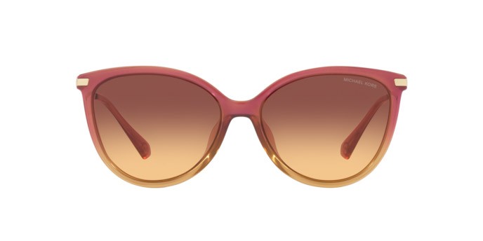 Occhiali da sole Michael Kors Dupont MK 2184U (325678) colore dusty rose light brown forma cat eye lenti purple amber gradient