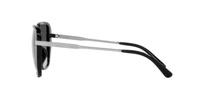Occhiali da sole Michael Kors Flatiron MK 2185BU (30058G) colore nero forma quadrato lenti grigio scuro sfumato