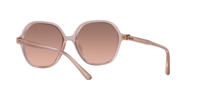 Occhiali da sole Michael Kors Bali MK 2186U (344913) colore rosa perlaceo forma irregolare lenti marrone sfumato rosa