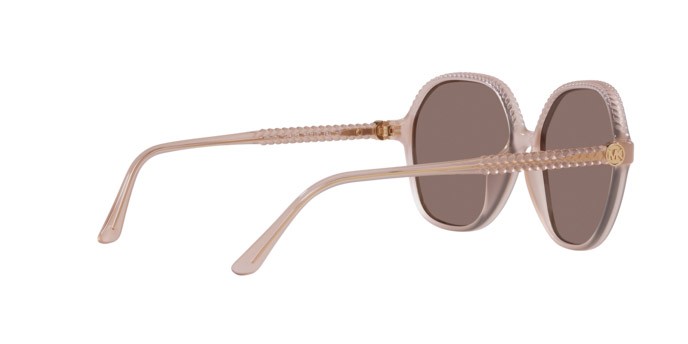 Sonnenbrillen Michael Kors Bali MK 2186U (344983) farbe rosa perlaceo form unregelmäßig gläser polarizzata marrone tinta unita