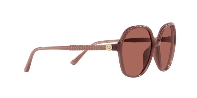 Occhiali da sole Michael Kors Bali MK 2186U (35481L) colore milky primrose forma irregolare lenti brown sunset polarized