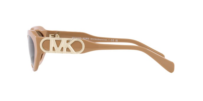 Occhiali da sole Michael Kors Empire Oval MK 2192 (355573) colore cammello forma ovale lenti marrone tinta unita