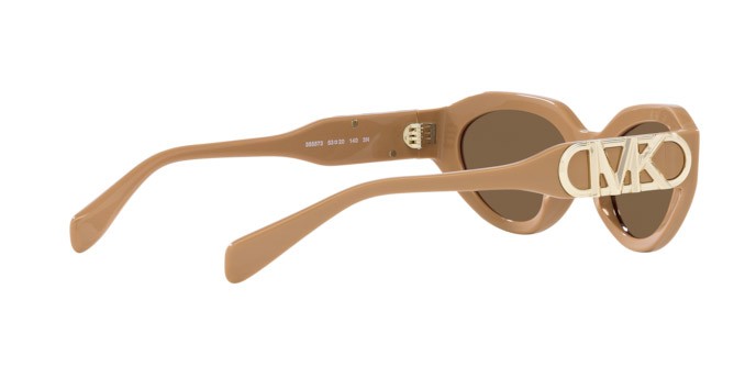 Occhiali da sole Michael Kors Empire Oval MK 2192 (355573) colore cammello forma ovale lenti marrone tinta unita