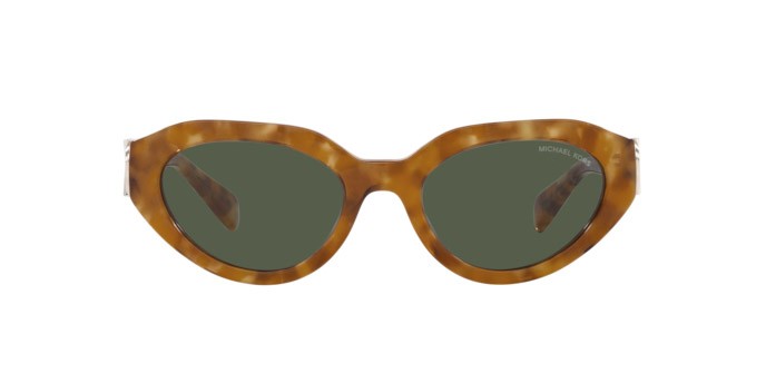 Sonnenbrillen Michael Kors Empire Oval MK 2192 (393582) farbe ambra tartarugato form oval gläser olive green solid