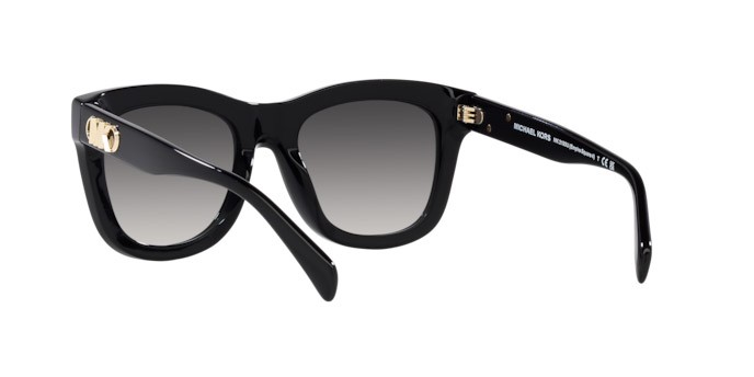 Sunglasses Michael Kors Empire Square 4 MK 2193U (30058G) color nero shape square lenses grigio chiaro sfumato
