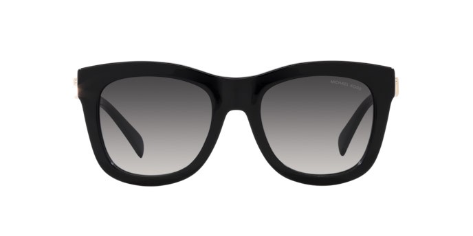 Sunglasses Michael Kors Empire Square 4 MK 2193U (30058G) color nero shape square lenses grigio chiaro sfumato
