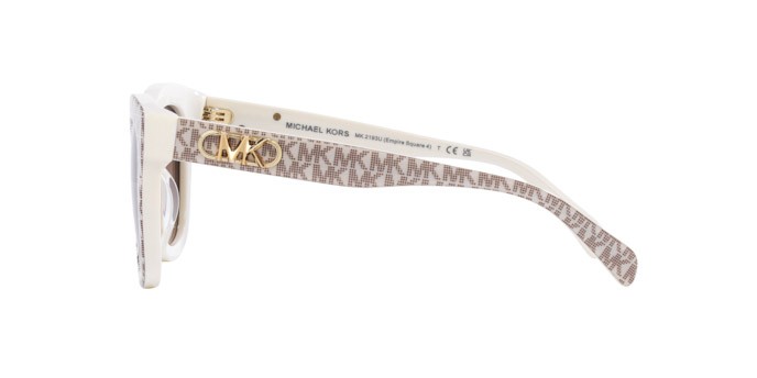 Sonnenbrillen Michael Kors Empire Square 4 MK 2193U (310313) farbe avorio form quadratisch gläser marrone chiaro sfumato marrone scuro