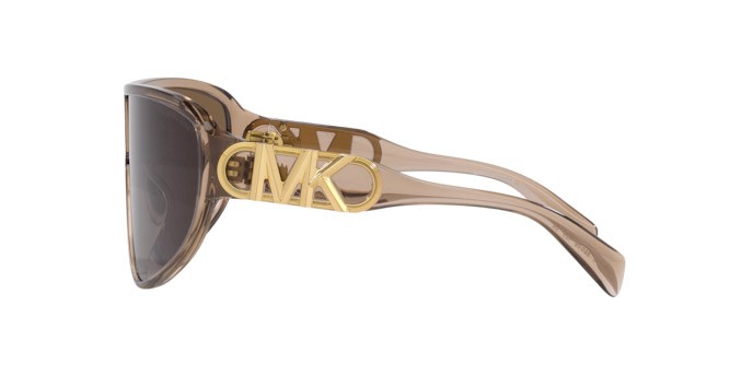 Occhiali da sole Michael Kors Empire Shield MK 2194 (393773) colore marrone trasparente forma irregolare lenti marrone scuro