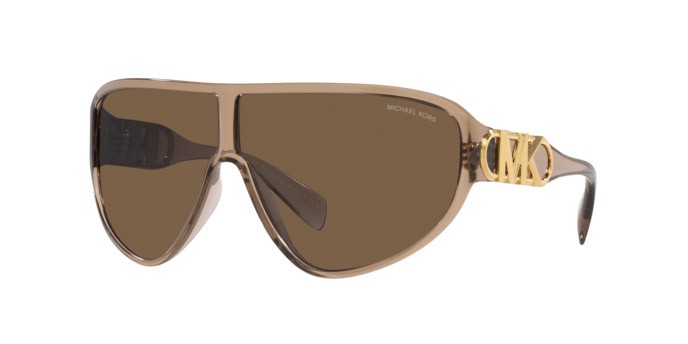Occhiali da sole Michael Kors Empire Shield MK 2194 (393773) colore marrone trasparente forma irregolare lenti marrone scuro