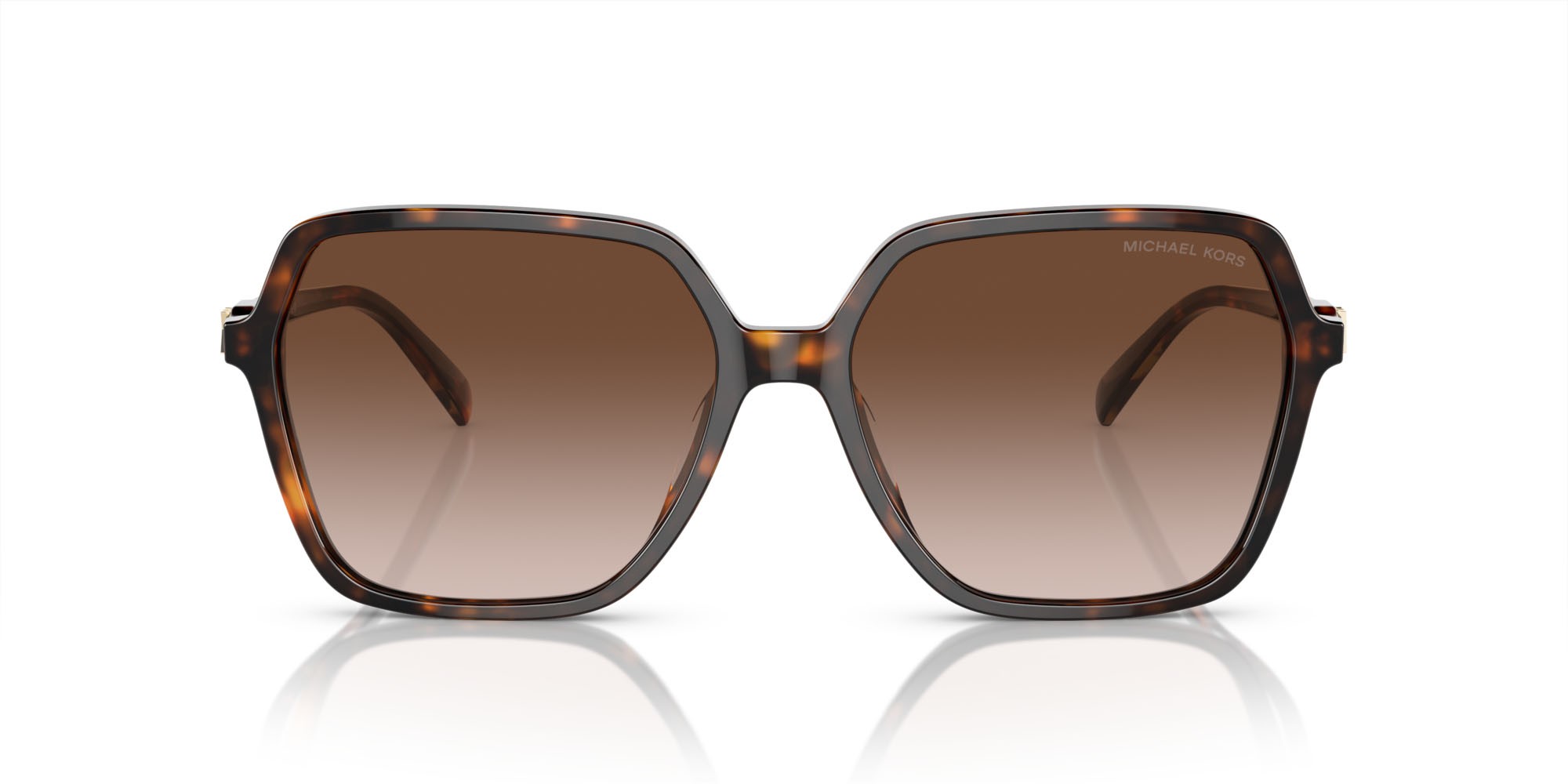 Occhiali da sole Michael Kors Jasper MK 2196U (300613) colore tartarugato scuro forma quadrato lenti marrone sfumato