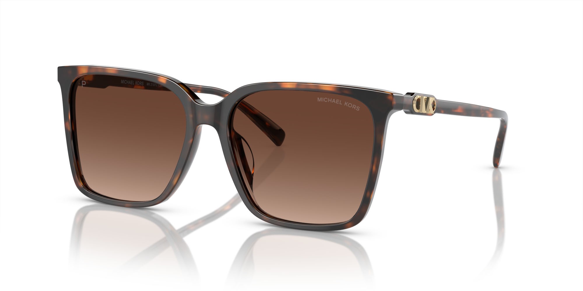 Occhiali da sole Michael Kors Canberra MK 2197U (3006T5) colore tartarugato scuro forma rotondo lenti polarizzata marrone sfumato