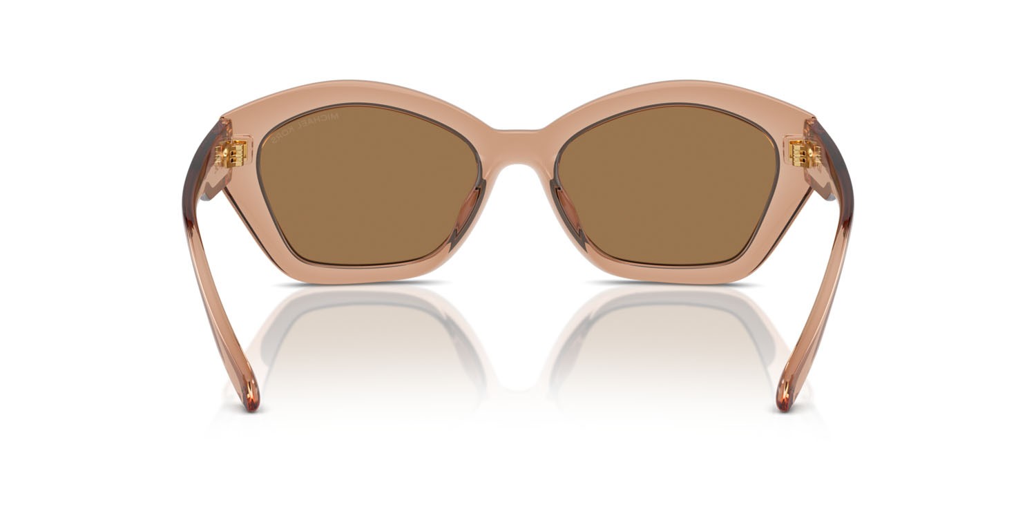 Sunglasses Michael Kors Bel Air MK 2209U (3999/O) color marrone trasparente shape irregular lenses marrone nero
