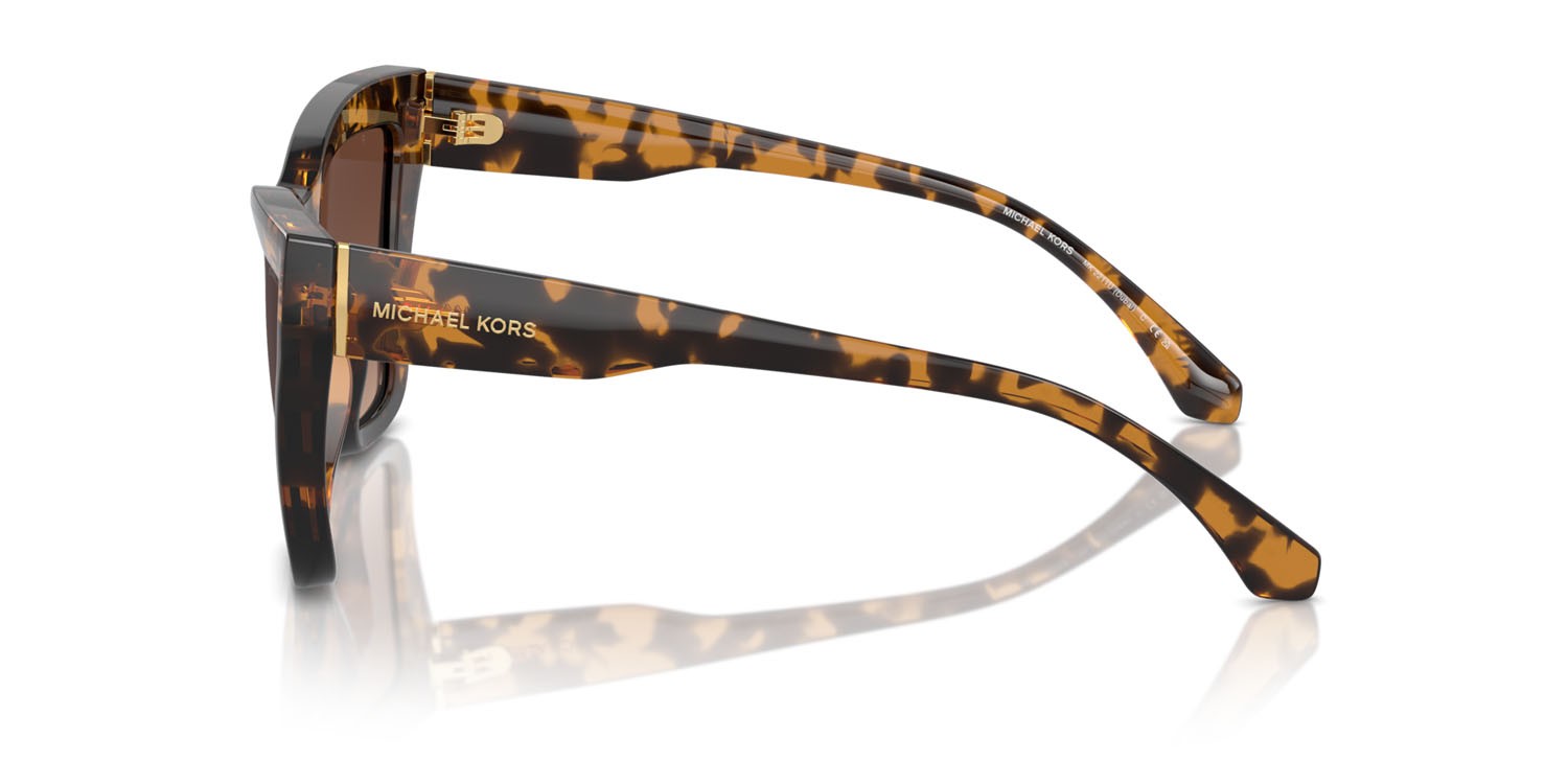 Sunglasses Michael Kors Dubai MK 2211U (3006T5) color tartarugato scuro shape cat eye lenses polarizzata marrone sfumato