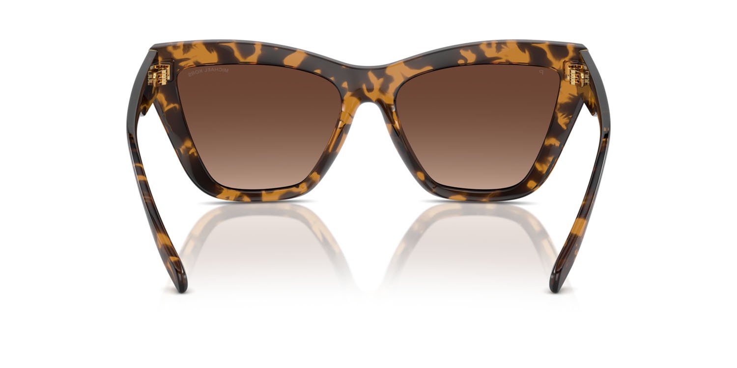 Sunglasses Michael Kors Dubai MK 2211U (3006T5) color tartarugato scuro shape cat eye lenses polarizzata marrone sfumato