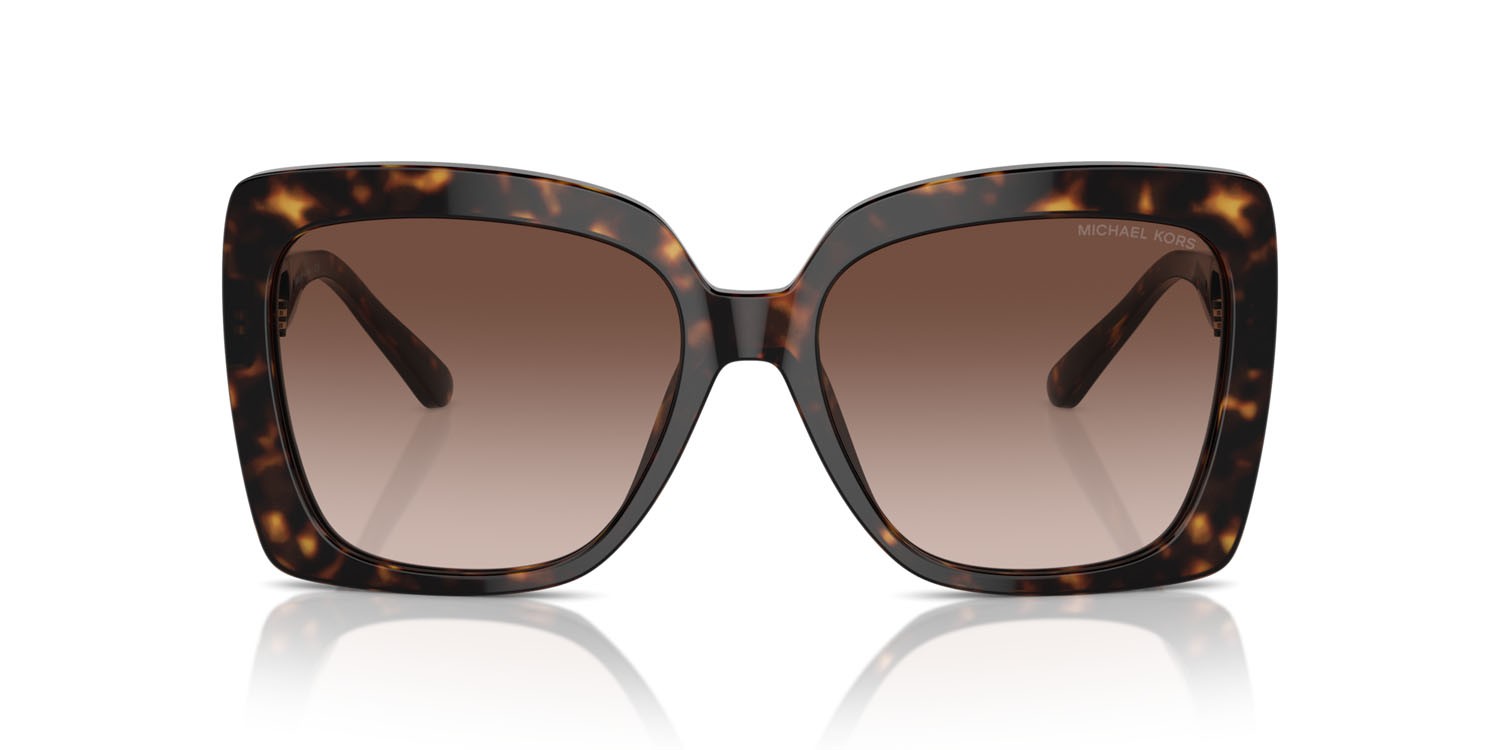 Occhiali da sole Michael Kors Nice MK 2213 (300613) colore tartarugato scuro forma quadrato lenti marrone sfumato