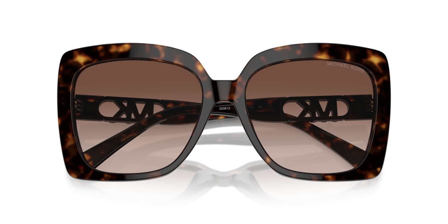 Occhiali da sole Michael Kors Nice MK 2213 (300613) colore tartarugato scuro forma quadrato lenti marrone sfumato