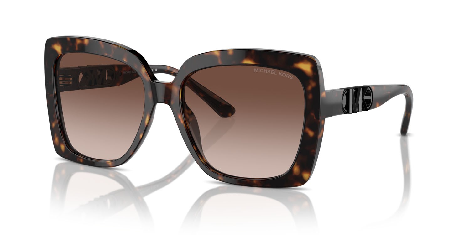 Occhiali da sole Michael Kors Nice MK 2213 (300613) colore tartarugato scuro forma quadrato lenti marrone sfumato