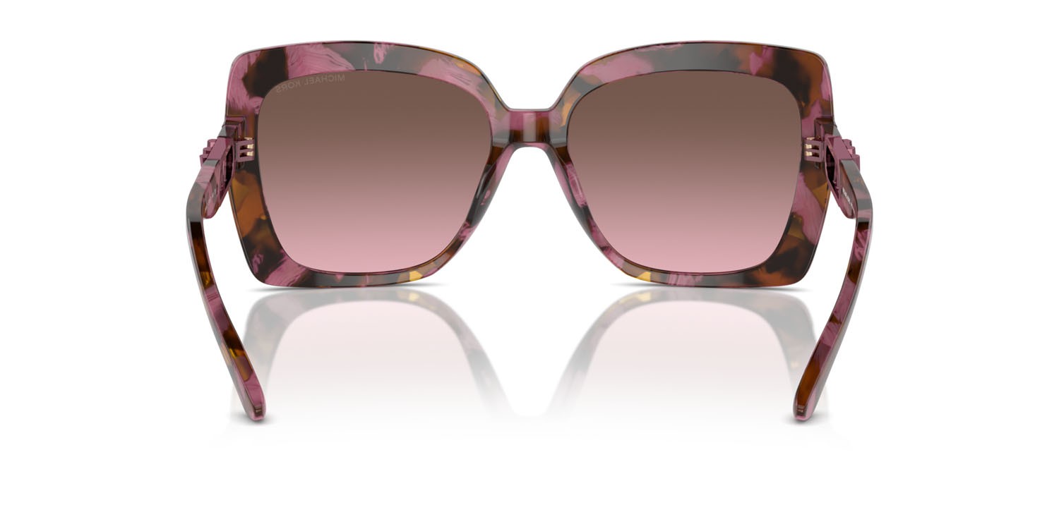 Occhiali da sole Michael Kors Nice MK 2213 (39989T) colore plum graphic tortoise forma quadrato lenti cordovan sfumato