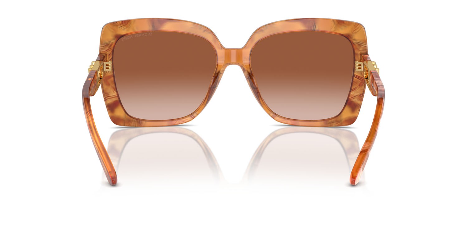 Occhiali da sole Michael Kors Nice MK 2213 (399913) colore amber graphic tortoise forma quadrato lenti marrone chiaro sfumato