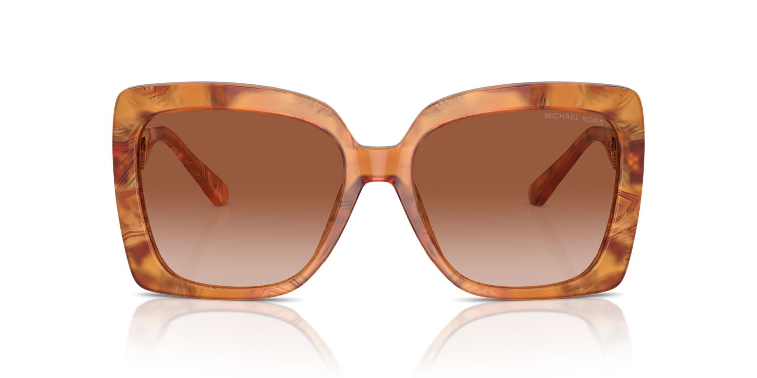 Occhiali da sole Michael Kors Nice MK 2213 (399913) colore amber graphic tortoise forma quadrato lenti marrone chiaro sfumato