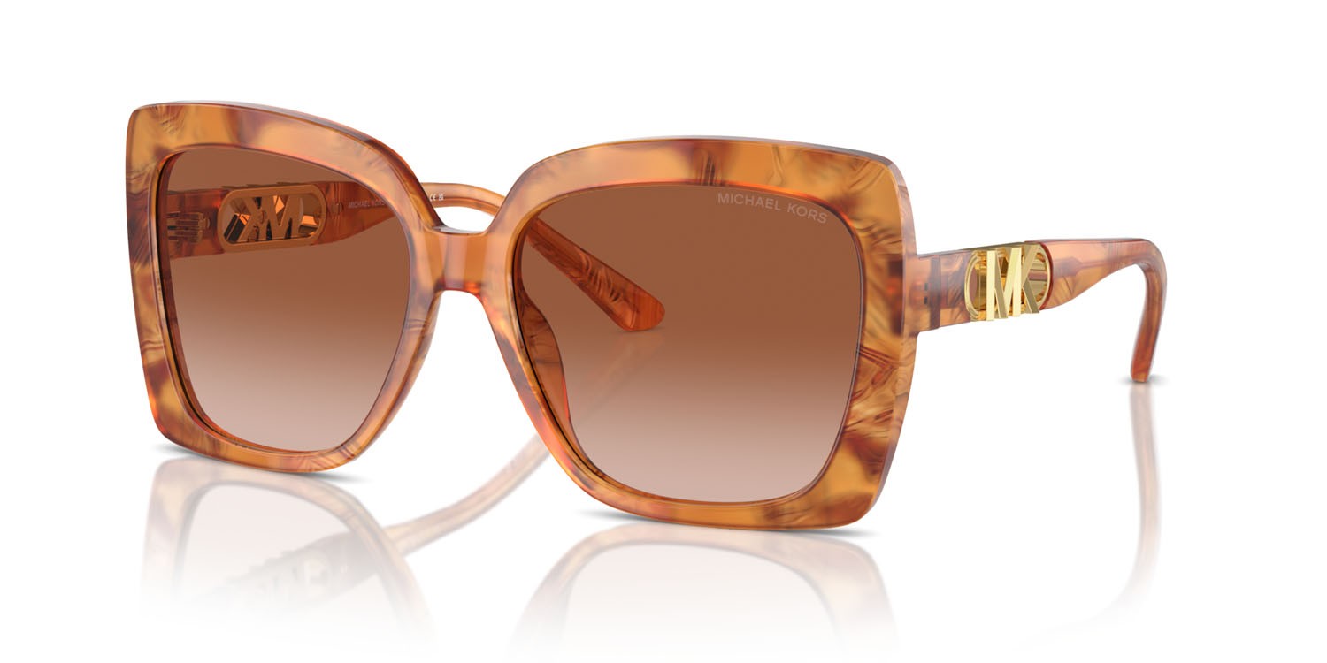 Occhiali da sole Michael Kors Nice MK 2213 (399913) colore amber graphic tortoise forma quadrato lenti marrone chiaro sfumato