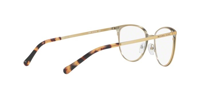 Brillen Michael Kors Lil MK 3017 (1187) farbe matte black/gold-tone form quadratisch gläser demo lens