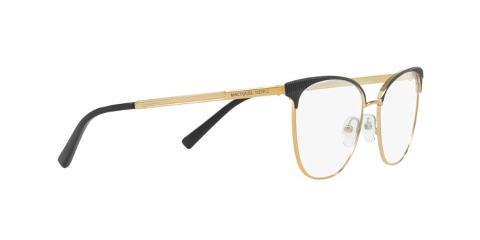 Occhiali da vista Michael Kors Nao MK 3018 (1195) colore matte black/pale gold-tone forma quadrato lenti demo lens