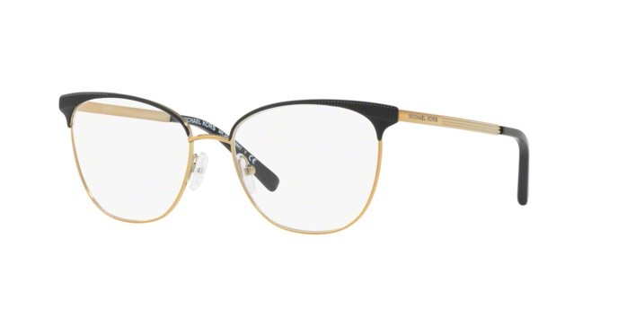 Occhiali da vista Michael Kors Nao MK 3018 (1195) colore matte black/pale gold-tone forma quadrato lenti demo lens