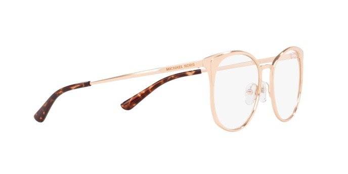 Brillen Michael Kors New orleans MK 3022 (1026) farbe rose gold form rund gläser demo lenses