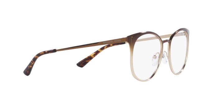 Brillen Michael Kors New Orleans MK 3022 (1112) farbe brown light gold gradient form rund gläser lente demo