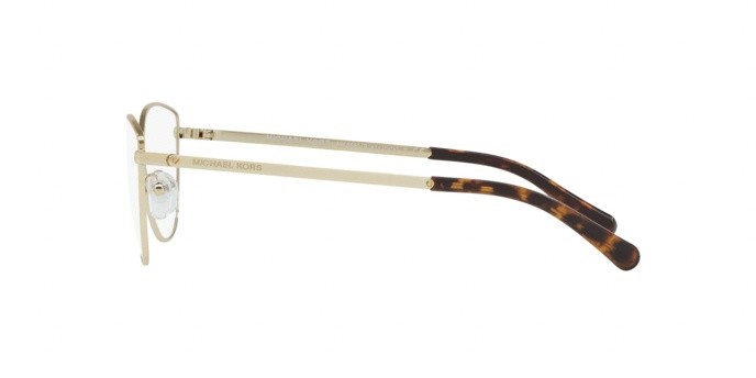 Brillen Michael Kors Buena vista MK 3030 (1014) farbe shiny light gold form cat-eye gläser demo lens