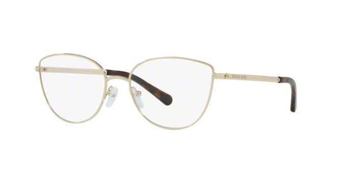 Brillen Michael Kors Buena vista MK 3030 (1014) farbe shiny light gold form cat-eye gläser demo lens