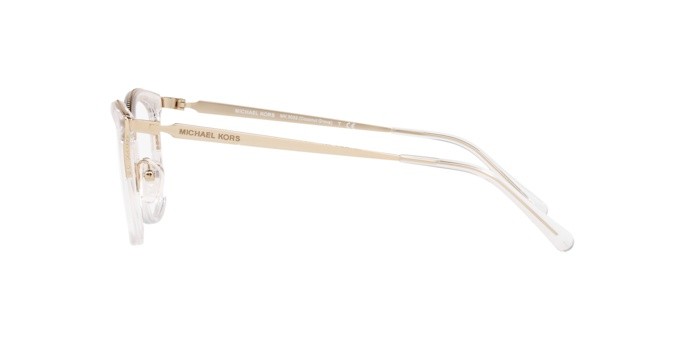 Brillen Michael Kors Coconut grove MK 3032 (1014) farbe light gold form quadratisch gläser demo lens