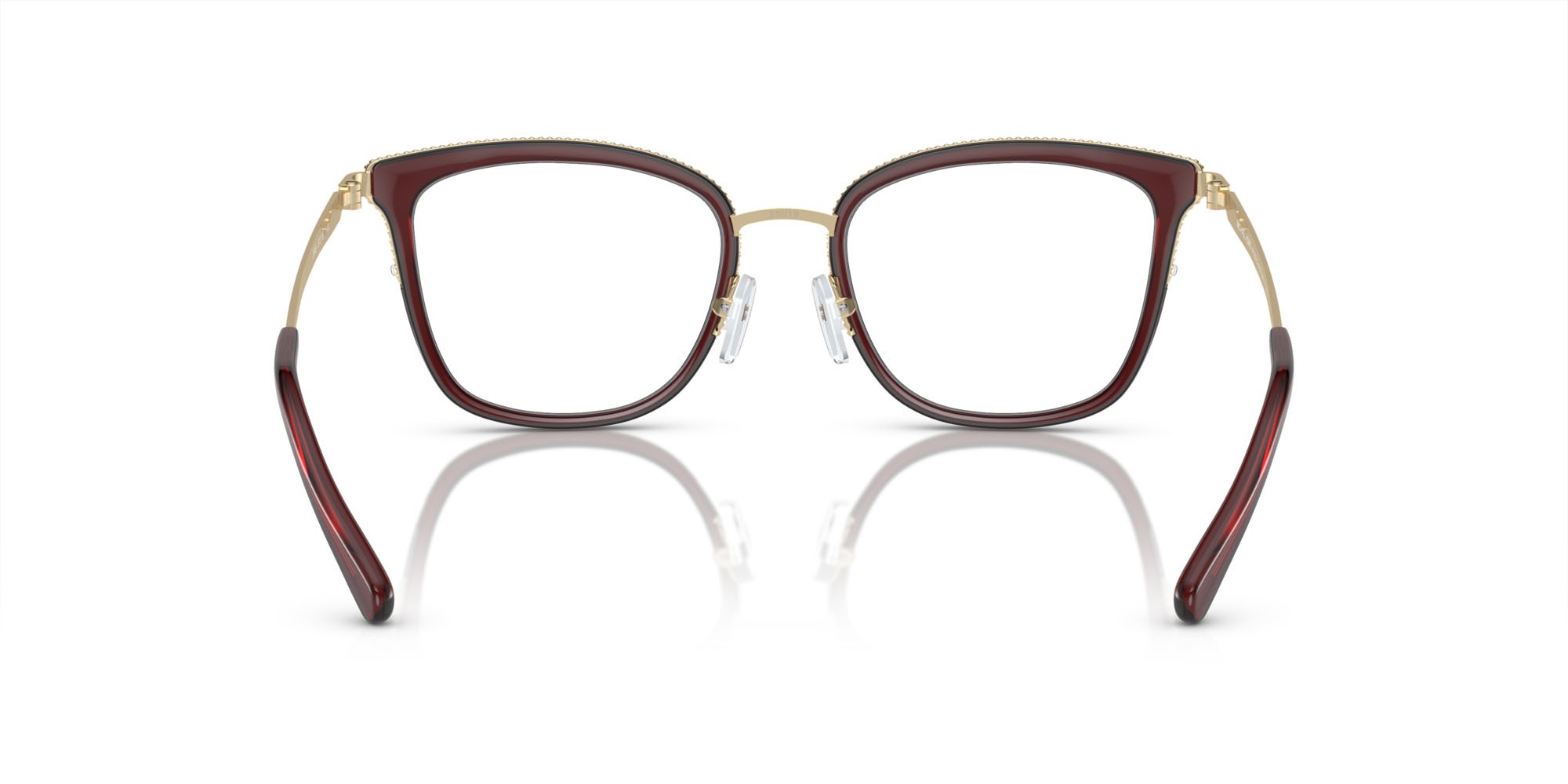 Occhiali da vista Michael Kors Coconut Grove MK 3032 (3949) colore rosso scuro forma quadrato lenti lente demo