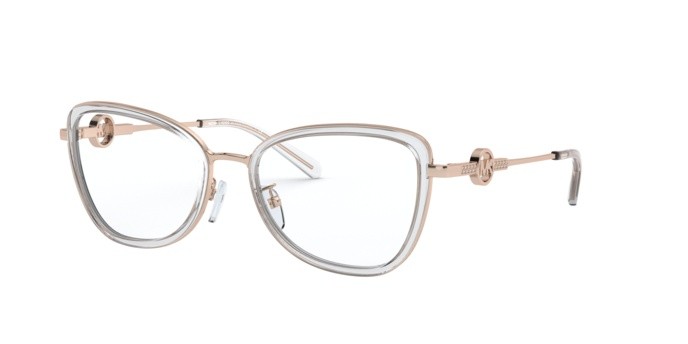 Brillen Michael Kors Florence MK 3042B (1108) farbe rose gold form schmetterling gläser demo lens