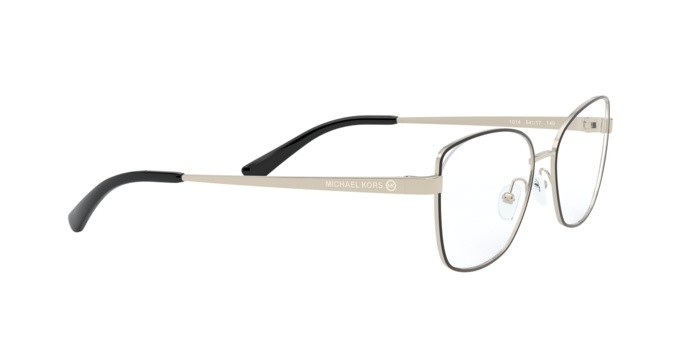Brillen Michael Kors Anacapri MK 3043 (1014) farbe light gold/black form quadratisch gläser demo lens
