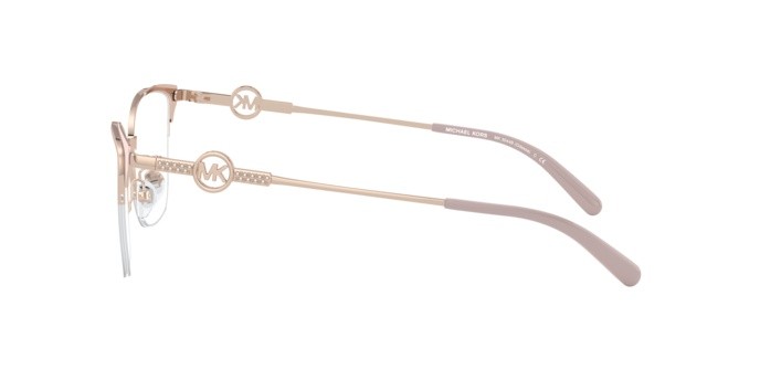 Brillen Michael Kors Odessa MK 3044B (1108) farbe rose gold form quadratisch gläser demo lens