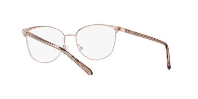 Occhiali da vista Michael Kors Fernie MK 3053 (1108) colore satin brown/rose gold forma cat eye lenti demo lens