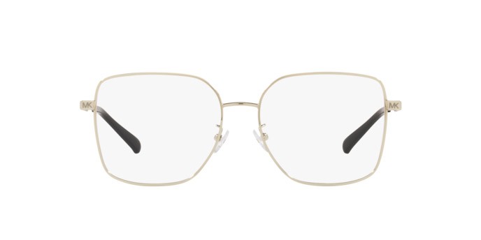 Brillen Michael Kors Naxos MK 3056 (1014) farbe light gold form quadratisch gläser demo lens