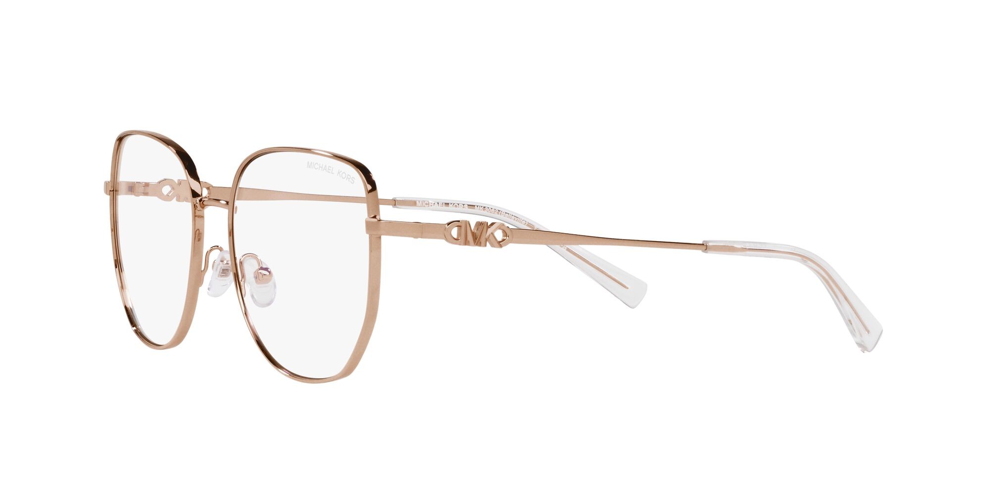 Brillen Michael Kors Belleville MK 3062 (1108SB) farbe rose gold form quadratisch gläser trasparente + filtro anti luce blu + easy-to-clean