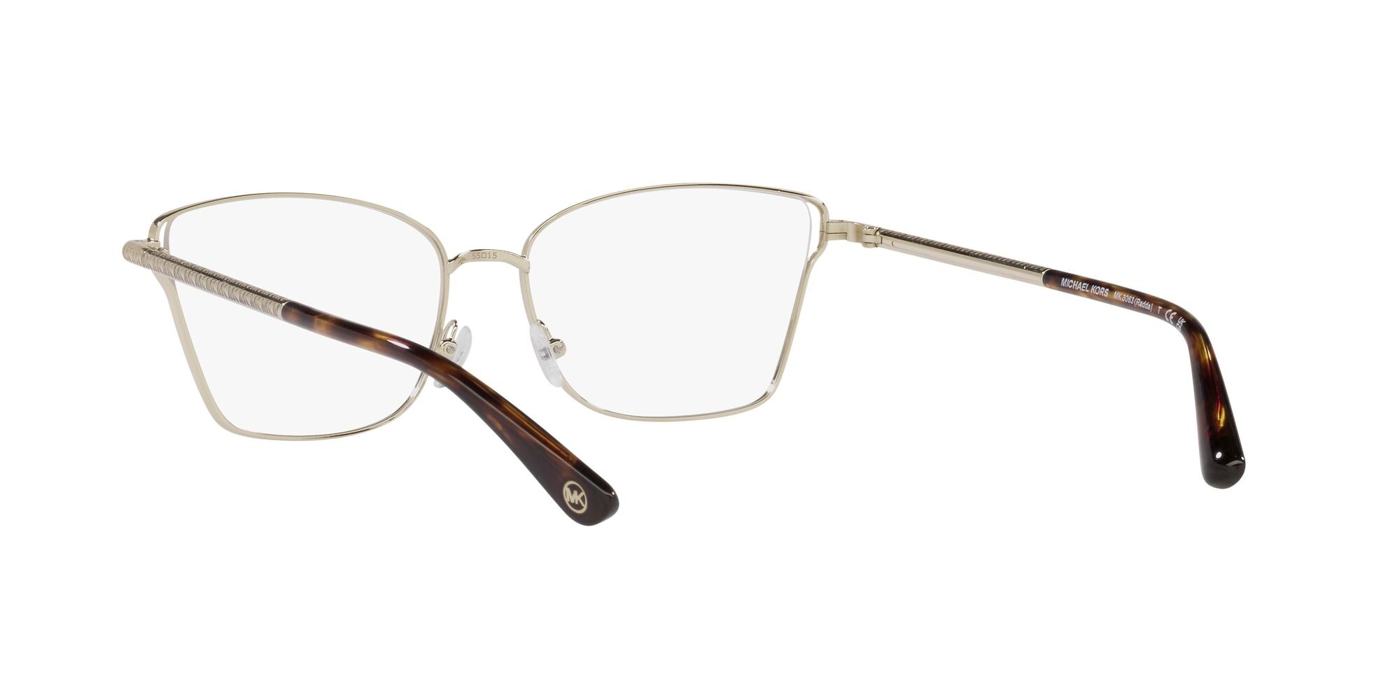 Occhiali da vista Michael Kors Radda MK 3063 (1014) colore oro chiaro forma rettangolare lenti lente demo