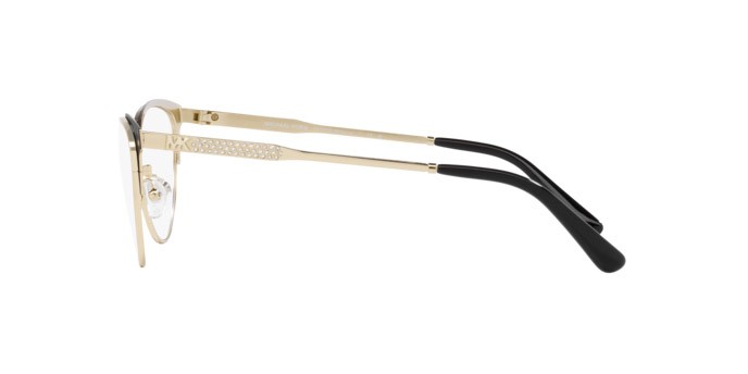 Occhiali da vista Michael Kors Marsaille MK 3064B (1014) colore oro chiaro/nero opaco forma cat eye lenti lente demo