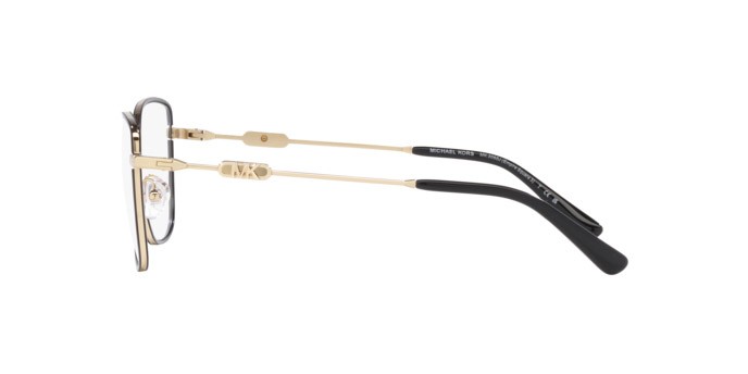 Brillen Michael Kors Empire Square MK 3065J (1014) farbe oro chiaro/nero form quadratisch gläser lente demo