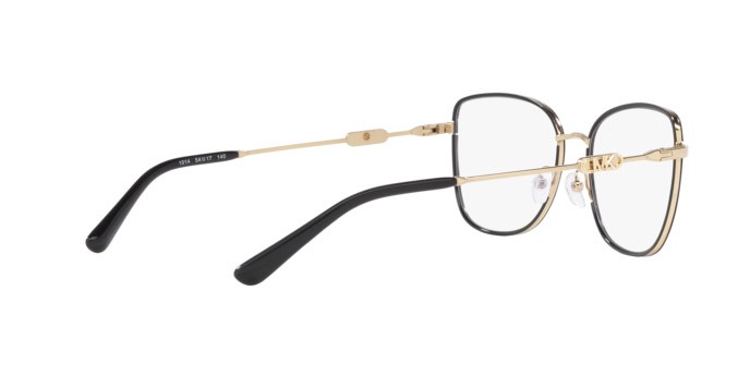 Brillen Michael Kors Empire Square MK 3065J (1014) farbe oro chiaro/nero form quadratisch gläser lente demo